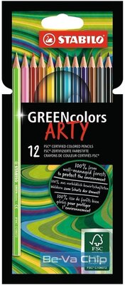 Stabilo Green colors Arty 12db-os vegyes színű színes ceruza