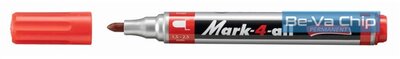 Stabilo Mark-4-All gömb hegyű piros permanent marker