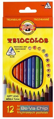 Koh-I-Noor Triocolor háromszög alakű 12db-os vegyes színű színes ceruza