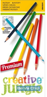 Sakota Creative Jungle premium 12db-os vegyes színű színes ceruza + kifestő