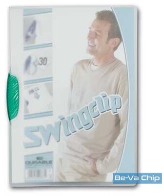 Durable Swingclip A4 30lapos zöld clip-mappa
