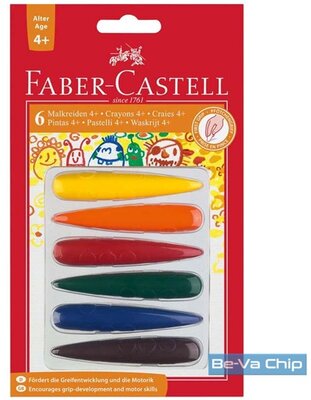 Faber-Castell 6db-os vegyes színű zsírkréta