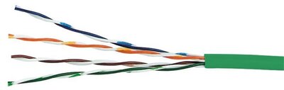 EXCEL Cat.5E UTP 26AWG patchkábel, PVC köpeny, zöld