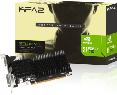 KFA2 GeForce GT710 1GB DDR3 HDMI D-Sub DVI-D - 71GGF4DC00WK