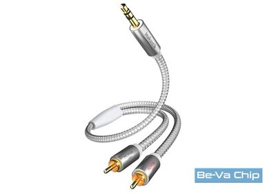 Inakustik 00410005 Premium MP3 Audio 5m 3.5mm Jack - 2x RCA kábel