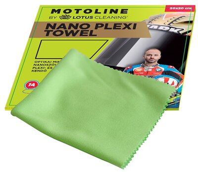MOTOLINE Nano Plexi Towel 20x20cm, menta zöld