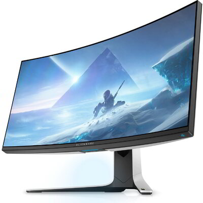 Dell Alienware 38" AW3821DW Gaming Monitor - IPS ívelt panel 3840x1600 21:9 144Hz 1ms 1000:1 450cd Pivot 2xHDMI DP USB3.2