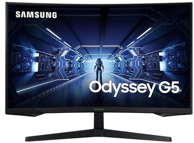 Samsung 32" LC32G55TQWUXEN Odyssey G5 Gaming - VA ível panel 1000R WQHD 2560x1440 16:9 144Hz 1ms 2500:1 250cd FreeSync HDR10 HDMI DP