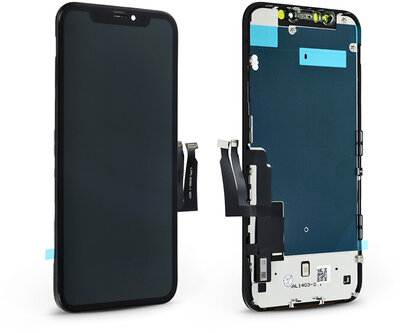 LCD kijelző érintőpanellel - Apple iPhone XR - Tianma Incell kiváló minőségű, utángyártott - fekete