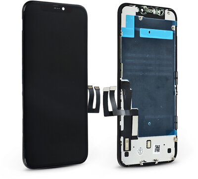 LCD kijelző érintőpanellel - Apple iPhone 11 - HiPix Incell kiváló minőségű, utángyártott - fekete