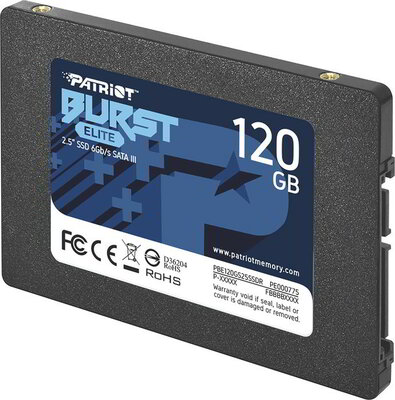 Patriot 120GB Burst Elite SATA3 2.5" SSD - PBE120GS25SSDR