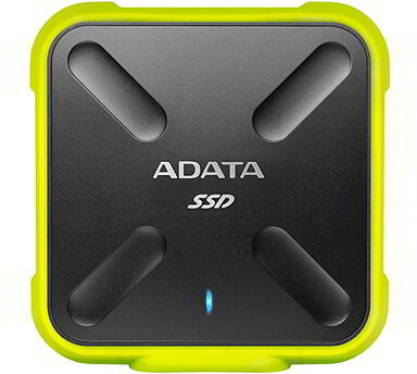 Adata 256GB SD700 Fekete Sárga USB 3.1 Külső SSD