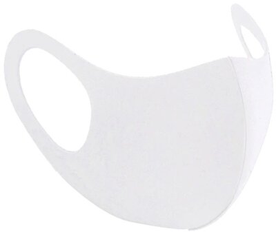 Spandex mosható maszk - Fehér - Duo Pack