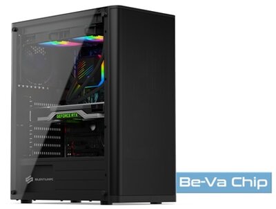 SilentiumPC Ventum VT2 TG Fekete (Táp nélküli) ablakos ATX ház