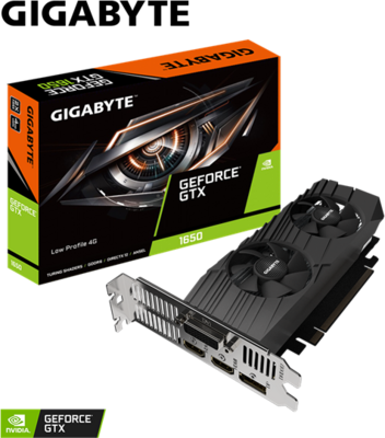 Gigabyte GeForce GTX 1650 4GB GDDR6 OCDVI 2xHDMI DP Low profile - GV-N1656D6-4GL