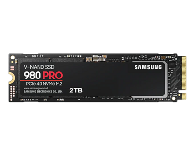 Samsung 2TB 980 Pro NVMe 1.3c Gen4 x4 M.2 2280 SSD r: 7000MB/s w: 5100MB/s - MZ-V8P2T0BW