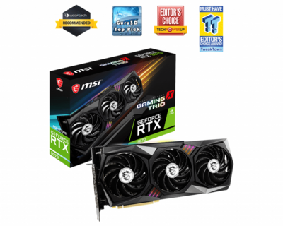 MSI GeForce RTX 3070 8GB GDDR6 GAMING X TRIO OC HDMI 3xDP - RTX 3070 GAMING X TRIO