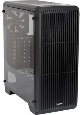 Zalman Midi ATX S2TG Üvegfalú Tápegység nélkül, Fekete