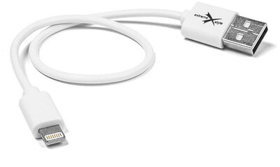 Apple iPhone Lightning USB töltő- és adatkábel 30 cm-es vezetékkel - Extreme KAB0223 - fehér