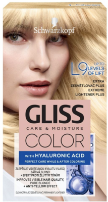 Schwarzkopf Gliss Color tartós hajfesték L9 extrém plusz világosító