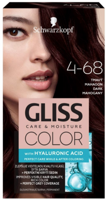Schwarzkopf Gliss Color tartós hajfesték 4-68 sötét mahagóni