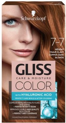 Schwarzkopf Gliss Color tartós hajfesték 7-7 rezes sötétszőke