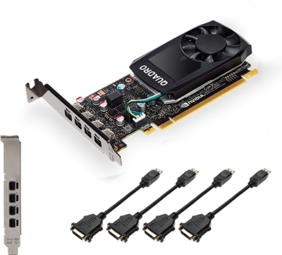 PNY NVIDIA Quadro P620 GDDR5/128bit 512 CUDA PCI Express 3.0 x16 4x Mini DP 1.4,