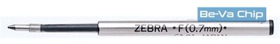 Zebra F 0,7mm kék golyóstoll betét