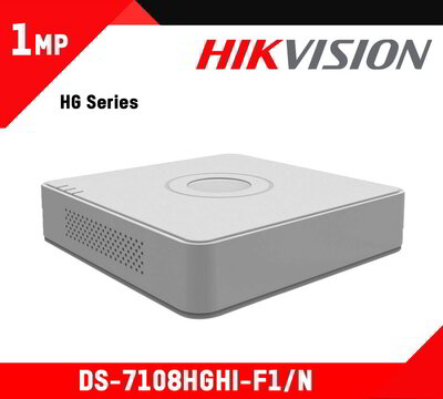 Hikvision DVR rögzítő - DS-7108HGHI-F1/N (8 port, 1080lite/96fps, 1280x720/200fps, 1x Sata, HDMI, Audio, 1080Plite)