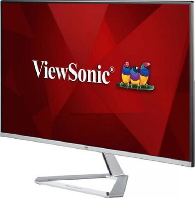 ViewSonic 24" - VX2476-SMH (IPS, 16:9, 1920x1080, 4ms, 250cd/m2, 2xHDMI, VGA, VESA, SPK, ezüst, káva nélk.)