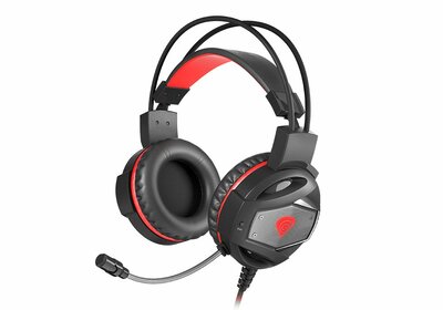 Genesis Neon 350 Gamer fejhallgató, fekete-piros