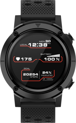 Canyon CNS-SW82BB Smart watch, 1.3inches IPS full touch screen, Alloy+plastic body,GPS function, IP68 waterproof, multi-sport mode with swimming mode, compatibility with iOS and android, 500mAh big battery, Host: D48x T15.0mm, Strap: 240x22mm, 70g