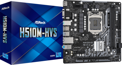 ASRock H510 s1200 H510M-HVS 2xDDR4 4xSATA3 2xPCI-E Gbit LAN mATX