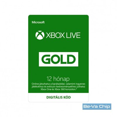 Microsoft Xbox Live Gold 12 hónapos előfizetés