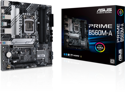 Aszs B560 s1200 PRIME B560M-A 4xDDR4 6xSATA3 2xM.2 3xPCI-E Gbit LAN mATX