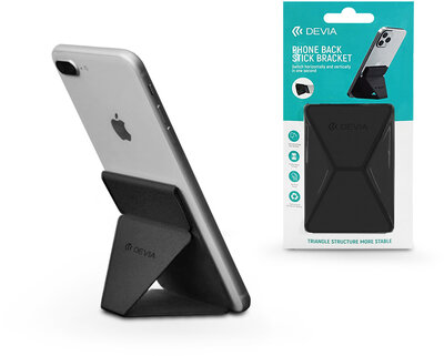 Devia univerzális asztali telefontartó beépített mágneslemezzel - Devia Phone Back Stick Bracket - black