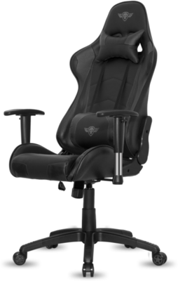 Spirit of Gamer szék - DEMON Army Edition (állítható dőlés/magasság; állítható kartámasz; PU; max.120kg-ig, fekete)