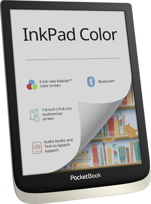 POCKETBOOK e-Reader - PB741 InkPad Color Moon (7,8"Kaleido, Cpu: 1GHz,1GB,16GB,2900mAh, BT,mSD, USB-C)