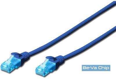 DIGITUS CAT5e U/UTP PVC 5m kék patch kábel