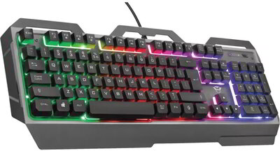 Trust Billentyűzet Gamer - GXT 856 Torac (RGB LED háttérvilágítás; USB; fekete; magyar)