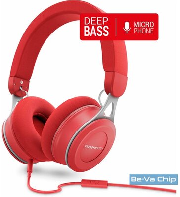 Energy Sistem EN 446902 Headphones Urban 3 Mic mikrofonos piros fejhallgató