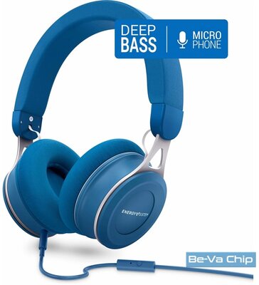 Energy Sistem EN 446896 Headphones Urban 3 Mic mikrofonos kék fejhallgató