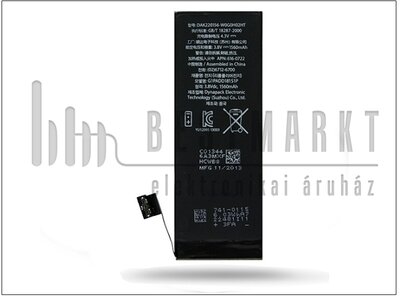 Apple iPhone 5S gyári akkumulátor - 616-0722 - Li-Ion 1560 mAh (csomagolás nélküli)