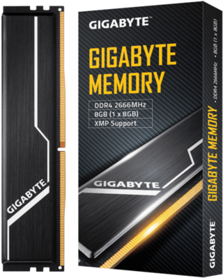 Gigabyte 8GB 2666MHz DDR4 CL16 DIMM XMP - GP-GR26C16S8K1HU408