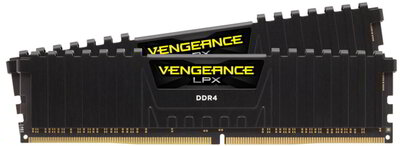 Corsair 16GB 3200MHz DDR4 Vengeance LPX Fekete Kit 2x 8GB 1.35V XMP 2.0 - CMK16GX4M2E3200C16