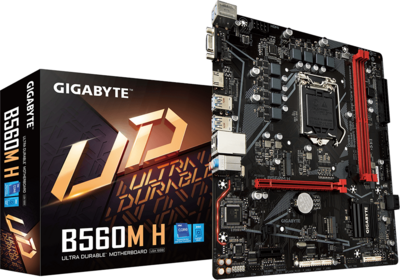 Gigabyte B560 s1200 B560M H 2xDDR4 4xSATA3 2xM.2 2xPCI-E Gbit LAN mATX