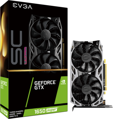 EVGA GeForce GTX 1650 SUPER 4GB GDDR6 SC ULTRA GAMING DVI HDMI DP - 04G-P4-1357-KR