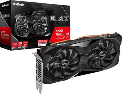 ASRock AMD RX 6700XT 12GB GDDR6 Challenger D 12GB HDMI 3xDP - RX6700XT CLD 12GO