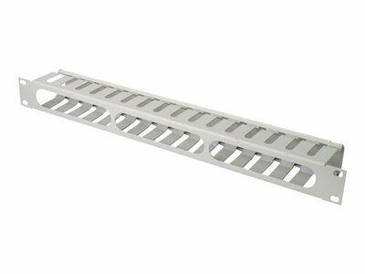 DIGITUS cable management cage 1U Removable front shield RAL7035 grey