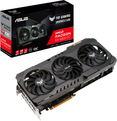 Asus AMD Radeon RX 6800XT 16GB GDDR6 TUF Gaming OC HDMI 3xDP - TUF-RX6800XT-O16G-GAMING